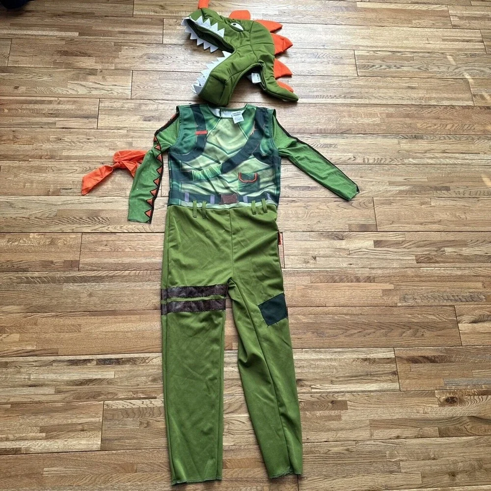 Fortnite Rex Dinosaur Costume Size M 8-10‎